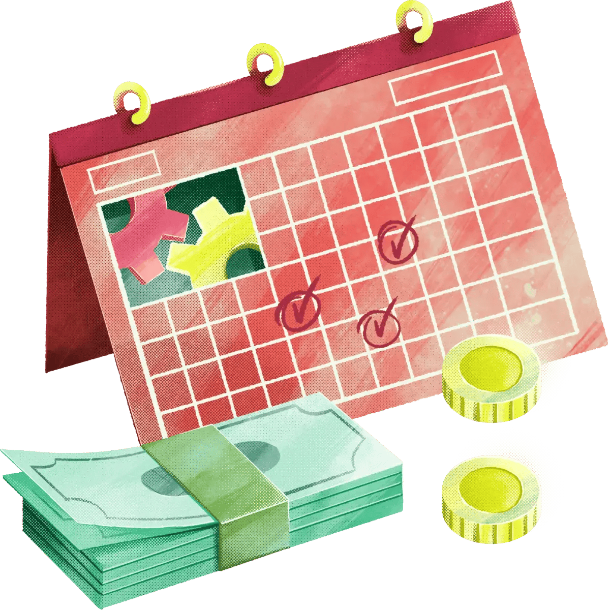 16-Calendar-Gears-Money_Paper-Coins-Check_marks
